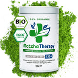 Terapia Matcha 30+ | Polvere di tè matcha biologico | 60 g| Con un contenuto verificato di almeno 30 mg/g di catechina EGCG | Supporta il sistema immunitario e i livelli di energia | Qualità cerimoniale | Tè verde dal Giappone