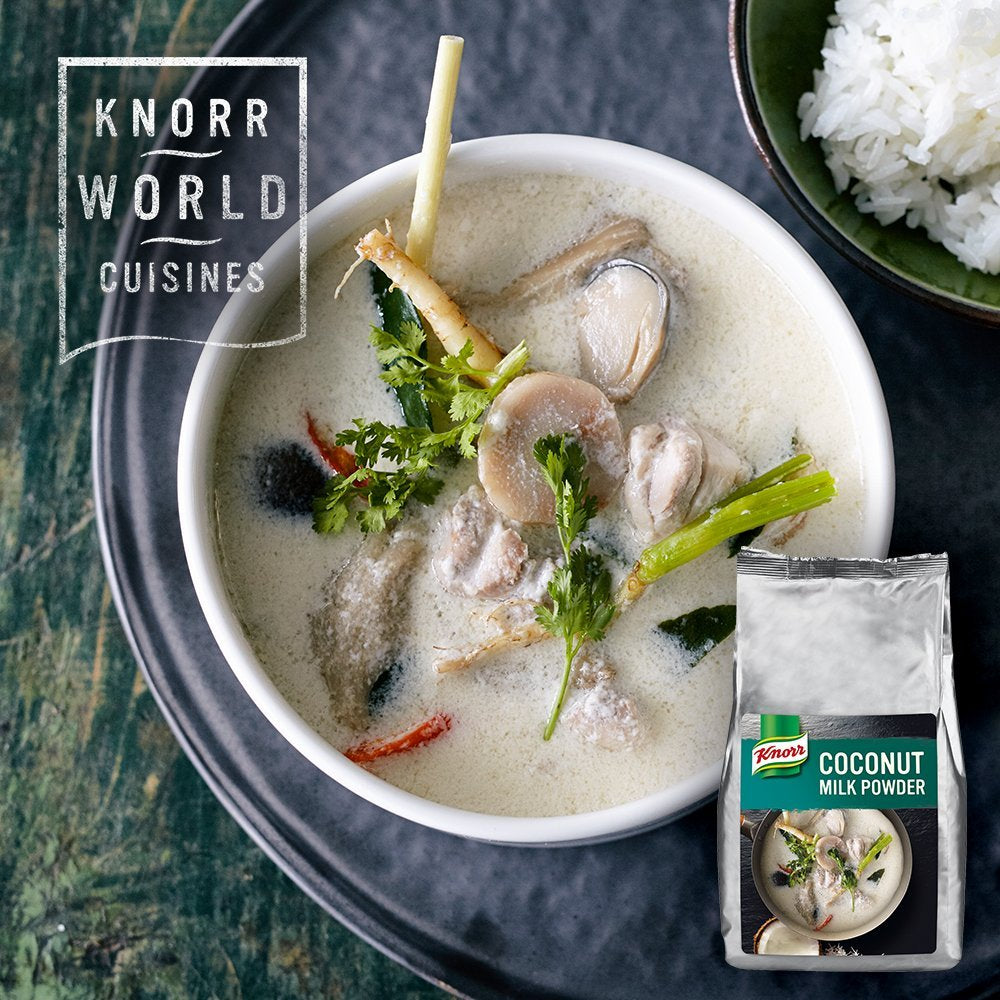 Knorr Kokosmilch Pulver (latte in polvere aus 20 frischen Kokosnüssen, ergibt 6.6 Liter Kokosmilch) 1er Pack (1 x 1 kg)