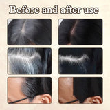 2 Pezzi di Polvere per Capelli Castano Scuro, Polvere per Capelli, Correttore per Capelli, Matite Colorate per Capelli con Pettine, Strumento per Coprire i Capelli Grigi per Donne e Uomini (40g, Marrone Scuro) Naty Shop Tinture per capelli