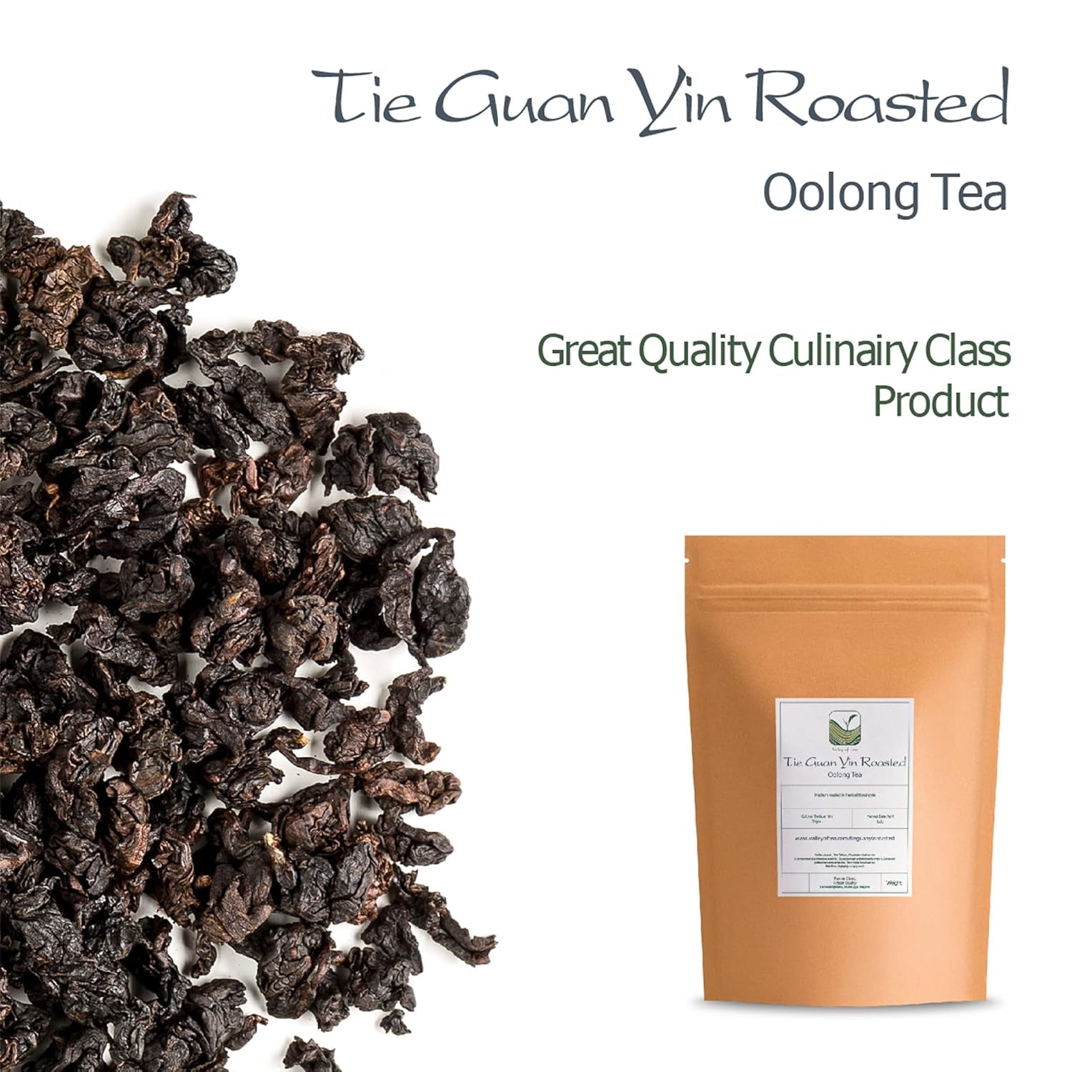 Tè Oolong Tie Guan Yin - Tè blu tostato Ti Kuan Yin China - Tè cinese Wu Long Tieguanyin - Tè blu Tè Olongh Tè Olongo