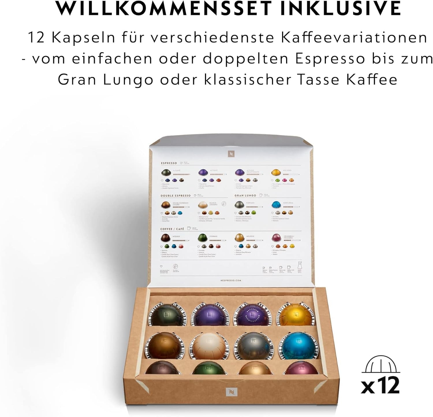 Macchina per caffè espresso con capsule Nespresso Krups Vertuo Pop, capacità: 560 ml, riconoscimento automatico delle capsule, sistema one-touch, 4 dimensioni di tazza, tempo di riscaldamento ridotto, sostenibile, Aqua Mint, XN9204