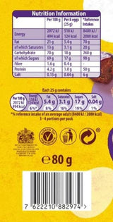 Busta solida di ovetti di cioccolato (80g) in una croccante vaschetta di zucchero (Forme di Pasqua)