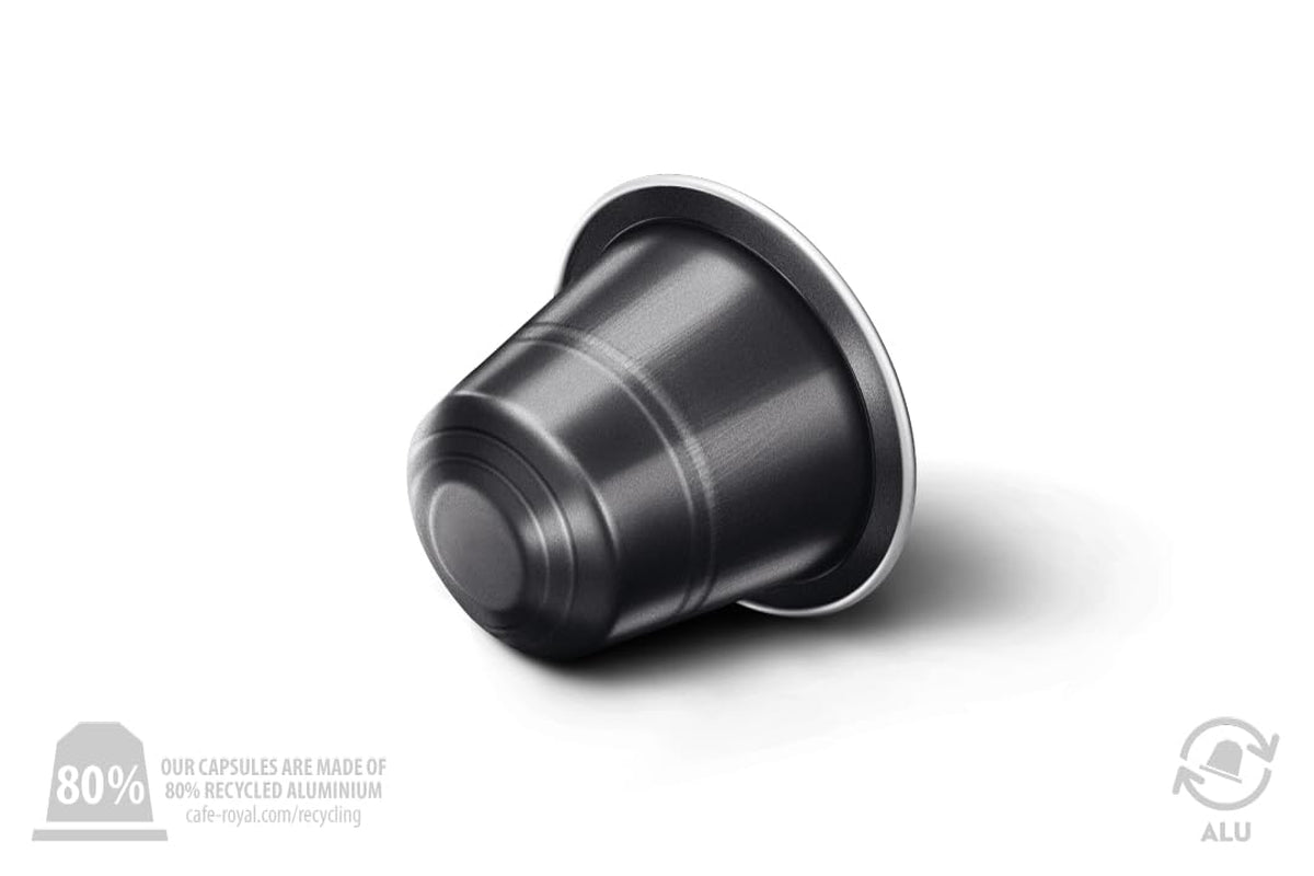 Café Royal Ristretto – Capsule di caffè compatibili Nespresso®, 100% Arabica, intenso, tostatura scura, intensità 11/12, Rainforest Alliance, 36 capsule