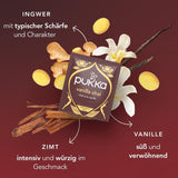 Pukka | Miscela di tè biologici aromatizzati "Vanilla Chai" | Cannella, zenzero e vaniglia | Tè per una delizia dalla dolcezza naturale | Confezione da 1 | 20 bustine di tè