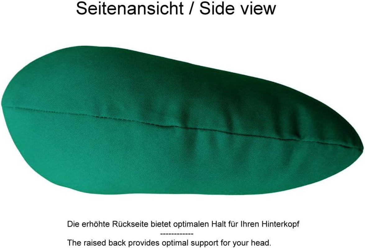 Lemos Home Cuscino per il collo con imbottitura in microfibra, cuscino di supporto per il collo, comodo cuscino da viaggio per aereo, auto, ufficio, ideale per campeggio, vacanze e gadget da viaggio (verde menta)