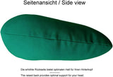 Lemos Home Cuscino per il collo con imbottitura in microfibra, cuscino di supporto per il collo, comodo cuscino da viaggio per aereo, auto, ufficio, ideale per campeggio, vacanze e gadget da viaggio (verde menta)