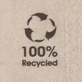 Tovaglioli biologici ecologici realizzati con carta riciclata I Tovaglioli di carta di alta qualità 10 x 10 cm I Tovaglioli da cocktail da 100 pezzi Non sbiancati Biodegradabili Compostabili