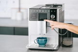 Melitta CI Touch - Macchina per caffè espresso completamente automatica con sistema per il latte, macchina per caffè espresso con macinacaffè integrato e cappuccinatore, ad es. per espresso o cappuccino, argento