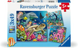 Ravensburger Puzzle per bambini - 12000859 Incantevole mondo sottomarino - Puzzle 3X49 pezzi per bambini 5+ Puzzle Naty Shop Titolo predefinito