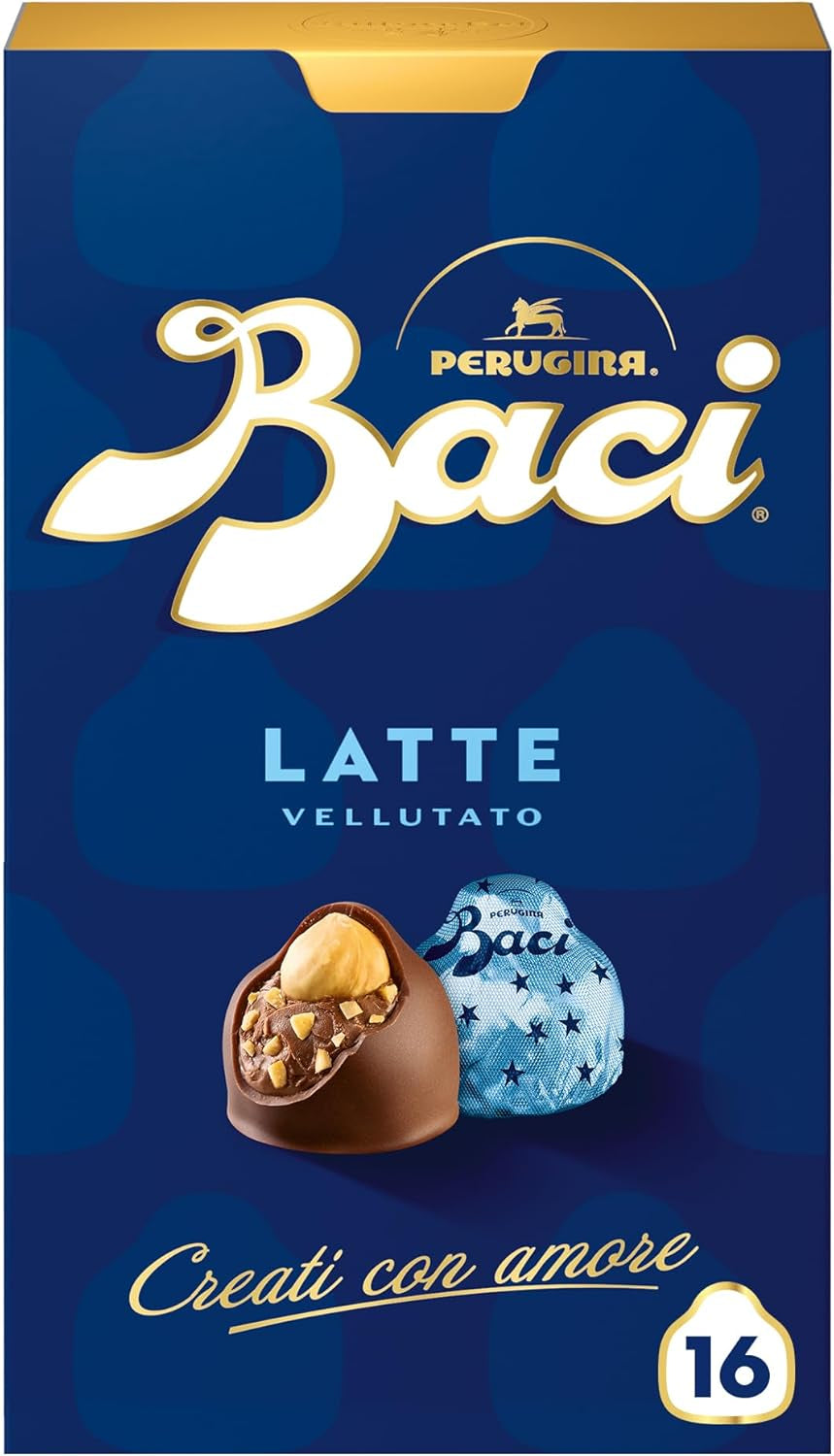 Cioccolatini con ripieno di cioccolato al latte e nocciola, scatola da 200g