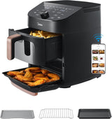 Friggitrice ad aria calda Midea 2L, Friggitrice ad aria calda 1150W, senza olio, Friggitrice ad aria calda, Funzione di spegnimento automatico Elettrodomestici Naty Shop 11L