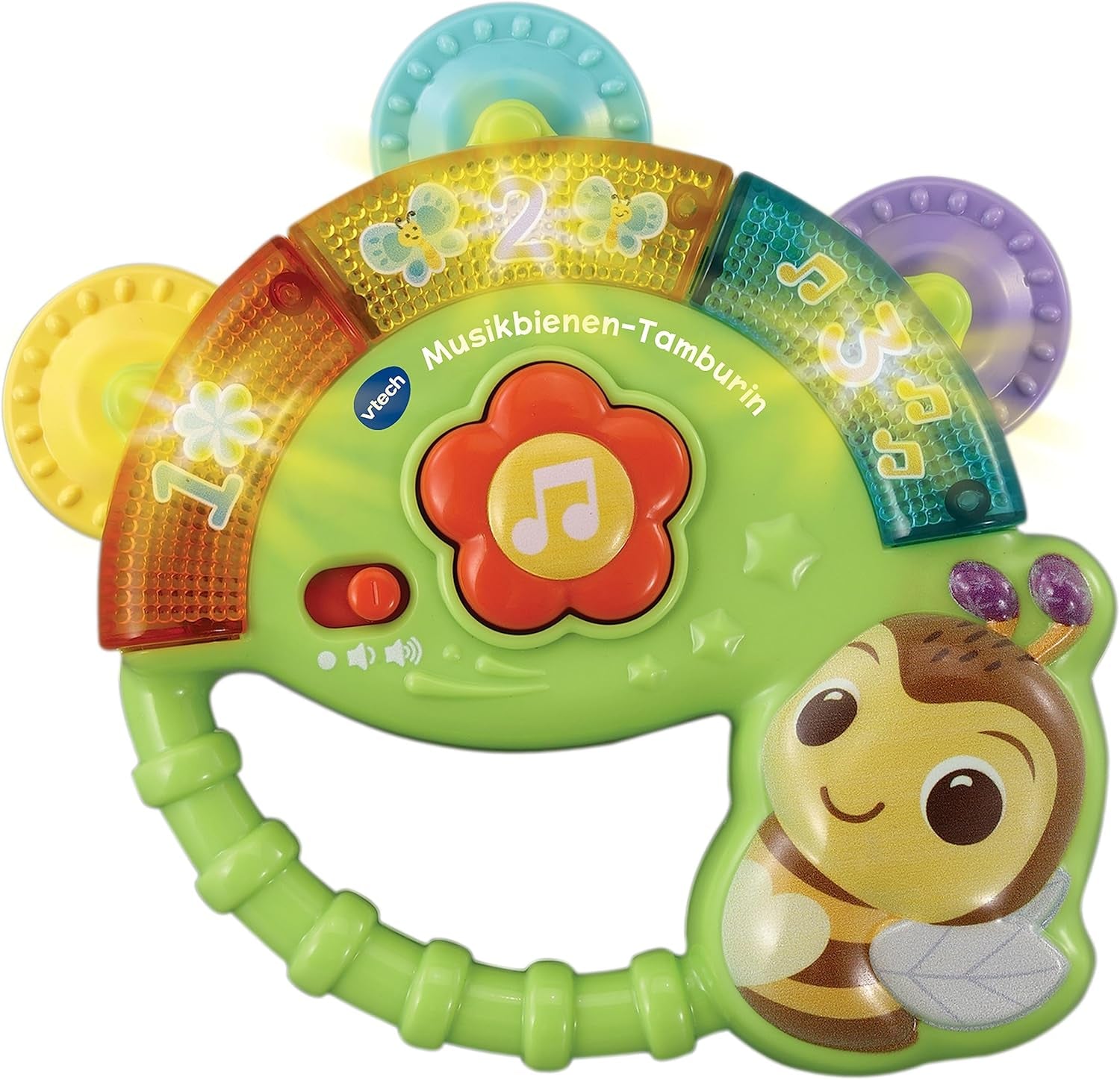 Vtech Tamburello Ape Musicale per Bambini - Giocattolo Musicale con Numeri, Suoni Divertenti, Frasi e Canzoni - Per 3-36 Mesi Giocattoli per Bambini Naty Shop Titolo predefinito