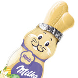 Milka Smiling Bunny White - Cioccolato pasquale di cioccolato bianco a forma di coniglietto - 14 x 90g