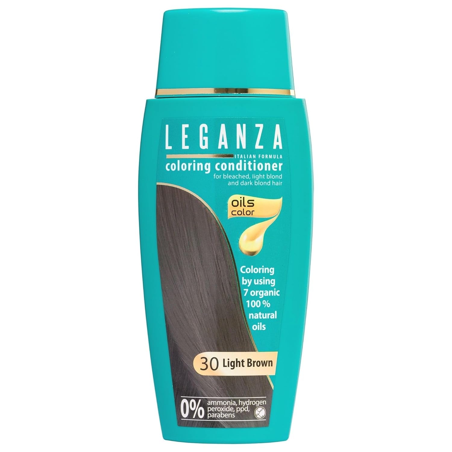Leganza Balsamo Naturale Tintura Per Capelli Colore 71 Café Latte | Tintura per capelli senza ammoniaca | Arricchito con 7 oli naturali | Tintura per capelli castano chiaro Naty Shop 30 da 150 ml