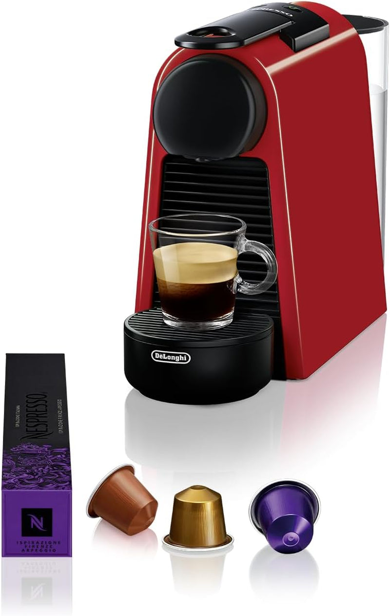 Macchina per caffè espresso con capsule Nespresso De'Longhi Essenza Mini, nera | Pressione della pompa 19 bar | Serbatoio dell'acqua 0,6 l | Per espresso e lungo | Piccola macchina per caffè espresso – Grandi momenti di caffè | EN85.B
