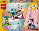 Macchina da scrivere LEGO Creator 3In1 con fiori - giocattolo trasformabile in modello Keytar o in vaso da fiori con quaderno e penna - set di costruzione - regalo per ragazze e ragazzi a partire da 8 anni 31169 Set di costruzione Besuche den LEGO-Store