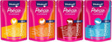 Vitakraft Poésie Classique, cibo umido per gatti, cibo per gatti in salsa, con pollo, con tacchino, con manzo, con salmone, senza zuccheri aggiunti e cereali (1 confezione da 12 x 85g)