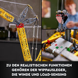 LEGO Technic Liebherr LR 13000 Set gru cingolata, costruisci il miglior modello di veicolo da costruzione telecomandato con app Control+, gru con sistema di verricello e braccio di sollevamento, kit modello grande per adulti 42146 Besuche Den LEGO-Store