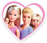 Simba 105733673 - Steffi Love Happy Family, bambola incinta, Kevin, Evi e bebè con passeggino, 11 pezzi, accessori, 30 cm, dai 3 anni in su