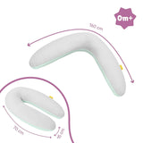 Badabulle Cuscino per allattamento e soffice cuscino per gravidanza, 150 cm, inclusa fodera, forma ergonomica Accessori Alimentazione e Allattamento Bebe Naty Shop