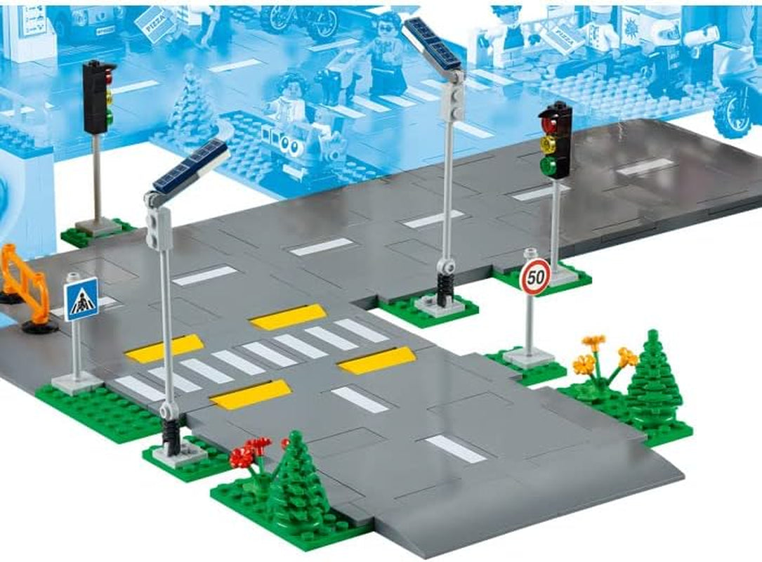 LEGO City Incrocio stradale con semaforo Set da costruzione con mattoncini fosforescenti 60304 Set da costruzione Besuche den LEGO-Store