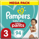 Pannolini Pampers 81657566 Pantaloni Baby-Dry, bianchi