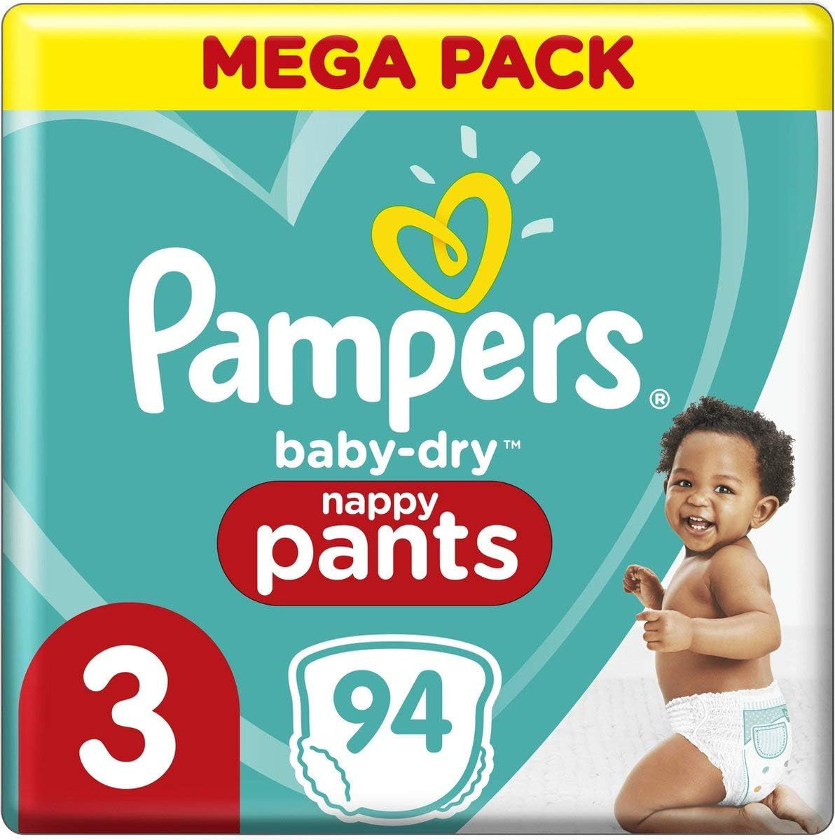 Pannolini Pampers 81657566 Pantaloni Baby-Dry, bianchi
