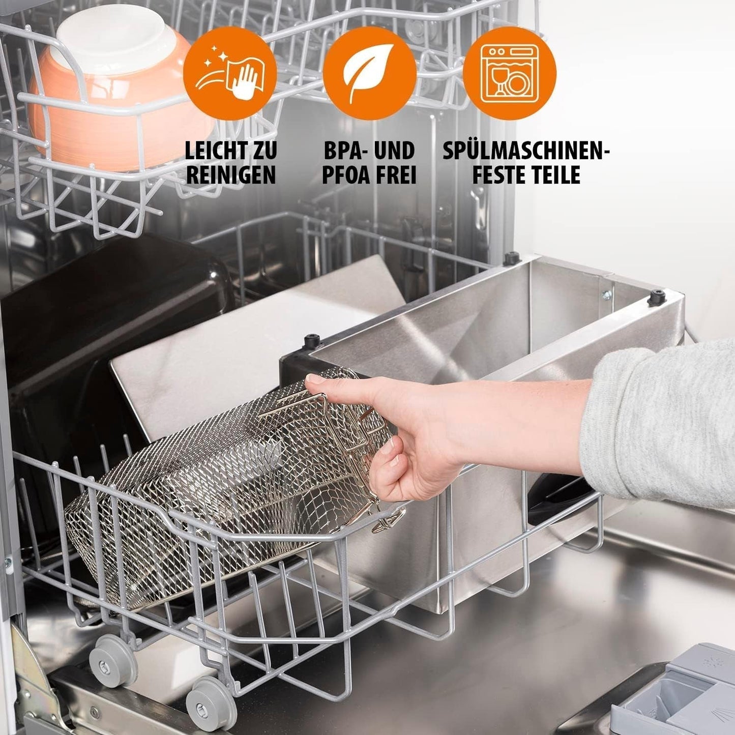 Friggitrice ad olio Tristar FR-6935, 2000 watt, 3 litri, termostato, zona fredda, 3-4 persone, metallo Elettrodomestici Naty Shop