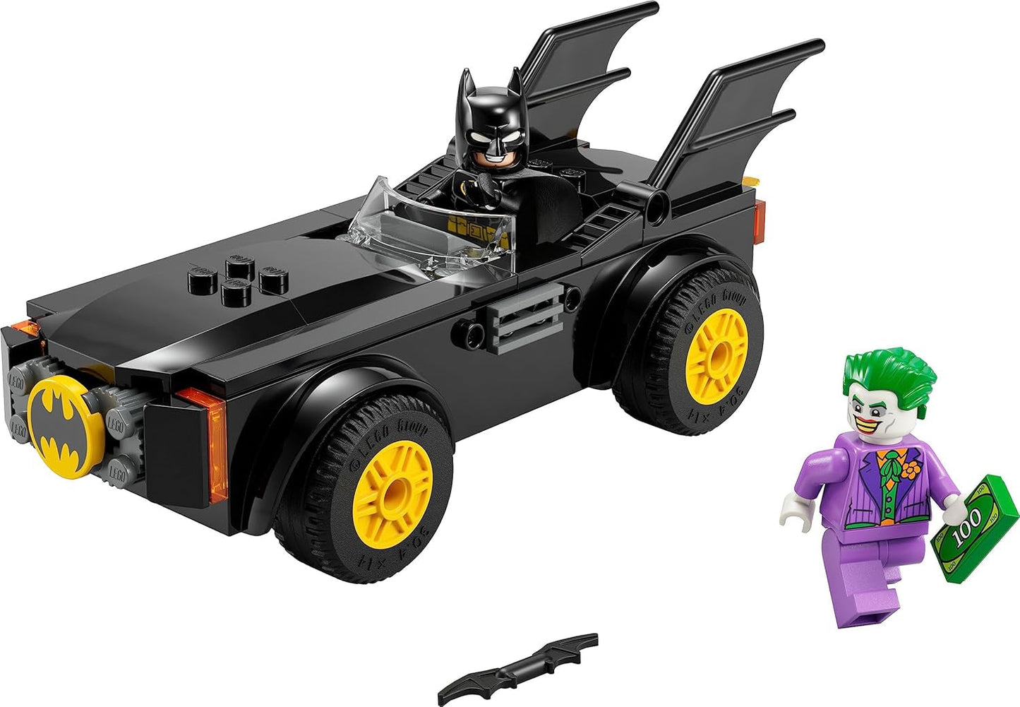 LEGO 76264 DC Inseguimento sulla Batmobile: Batman vs. Set macchinina Joker, Set iniziale supereroe con 2 minifigure, Giocattolo per bambini in età prescolare, ragazzi e ragazze dai 4 anni in su, Set da costruzione veloce da montare Besuche den LEGO-Store