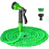 Tubo da Giardino Estensibile da 30 m, Tubo Flessibile per Acqua da 100 Piedi con Ugello a Spruzzo a 8 Getti, Tubo Flessibile Retrattile Impermeabile per Carichi Pesanti con connettori da 3/4" e 1/2" (30 m, Verde)