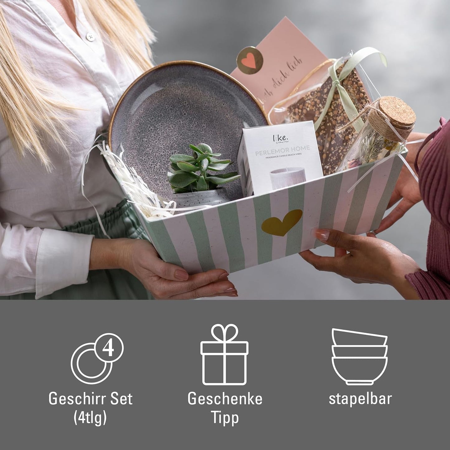 Set da tavola Lave beige di Villeroy & Boch, 4 pezzi, ca.