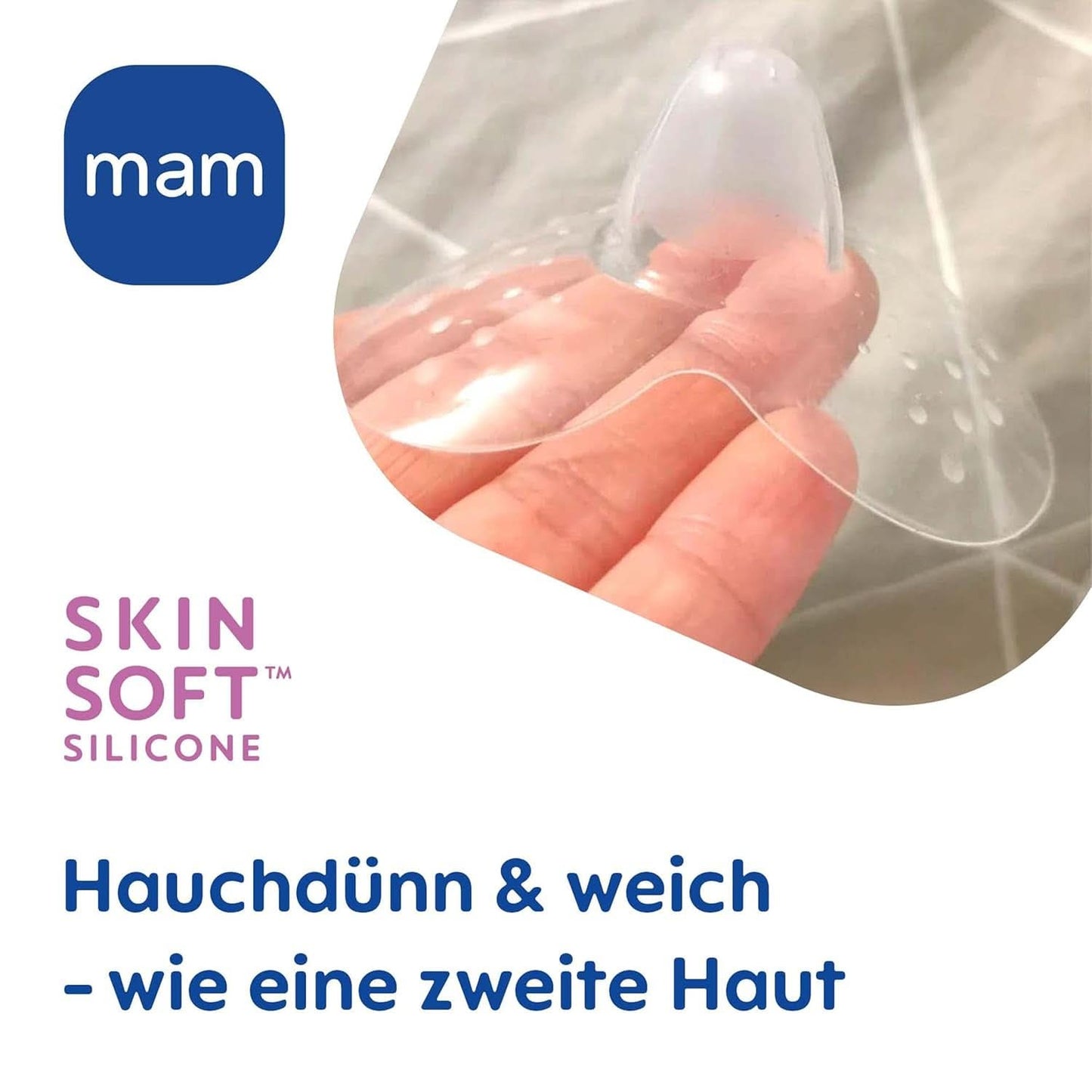 MAM Stillhütchen Größe L (Ø 23 Mm) Im 2Er-Set, Extra Weiche Brusthütchen Zum Schutz Beim Stillen, Brustwarzenschutz Für Maximalen Hautkontakt Zwischen Mutter Und Kind Accessori Alimentazione e allattamento Bebe Naty Shop