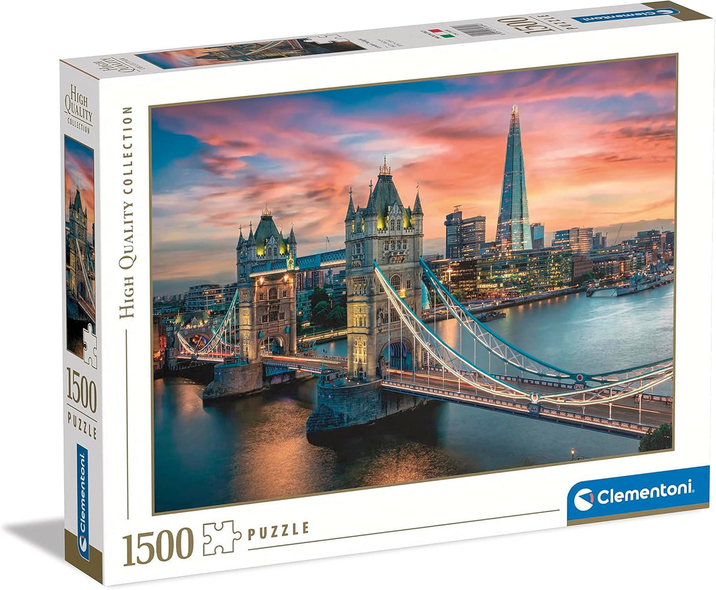 Clementoni - Collezione 31694 - London Twilight, Puzzle 1500 Pezzi Per Adulti E Bambini 10 Anni, Gioco Di Abilità Per Tutta La Famiglia Puzzle Naty Shop Titolo predefinito