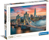 Clementoni - Collezione 31694 - London Twilight, Puzzle 1500 Pezzi Per Adulti E Bambini 10 Anni, Gioco Di Abilità Per Tutta La Famiglia Puzzle Naty Shop Titolo predefinito