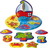 Libro da bagno Playgro - Giochi d'acqua - Giochi per bambini - Giocattoli - Per i più piccoli - Giochi d'acqua per bambini - Libro da bagno per bambini - Giocattoli colorati Bebe Naty Shop Puzzle da bagno