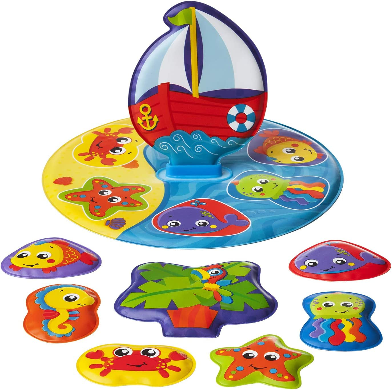 Libro da bagno Playgro - Giochi d'acqua - Giochi per bambini - Giocattoli - Per i più piccoli - Giochi d'acqua per bambini - Libro da bagno per bambini - Giocattoli colorati Bebe Naty Shop Puzzle da bagno