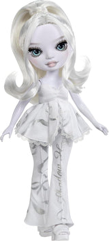 Rainbow High Shadow High Girl's Night Doll - Natasha Zima - bambola fashion da 28 cm nei toni del grigio, capelli bianchi e vestito argento con accessori e pettine - Per collezionisti e bambini dai 6 anni in su