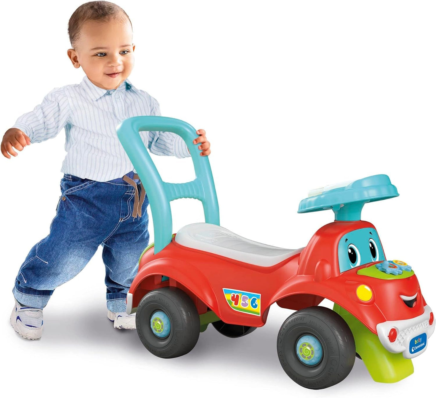 Clementoni - 17747 - Nicolò Go Go 3 in 1 - Macchinina, altoparlante elettronico didattico, primi passi, luci e suoni, gioco per bambini da 1 anno - Made in Italy Bebe Toys Naty Shop