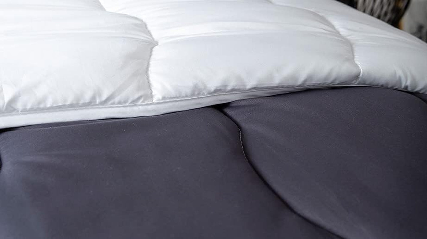 Trapunta Abeil, Bicolore, 220 X 240 Cm, Bianco e Grigio Trapunte e Trapunte Naty Shop