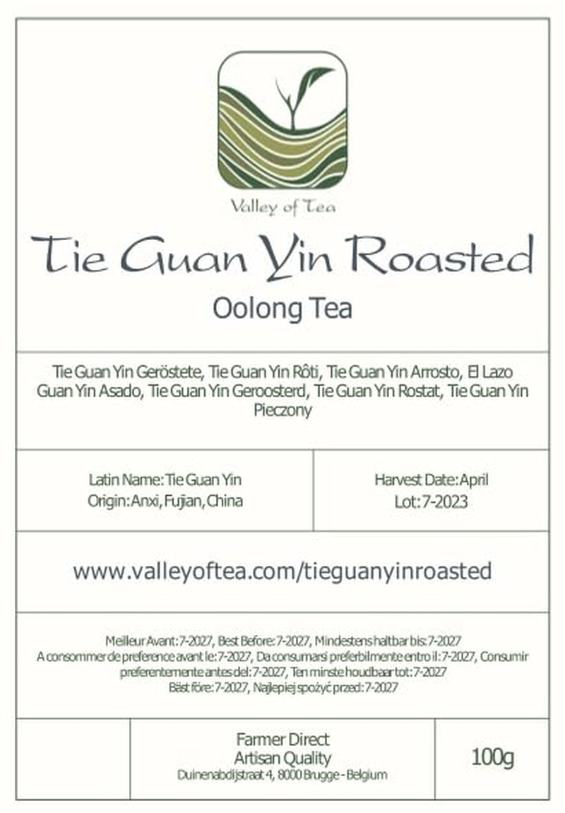 Tè Oolong Tie Guan Yin - Tè blu tostato Ti Kuan Yin China - Tè cinese Wu Long Tieguanyin - Tè blu Tè Olongh Tè Olongo