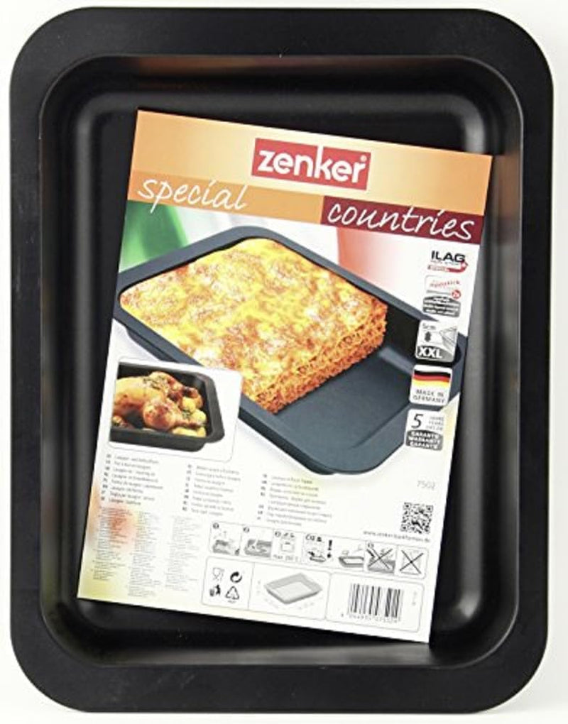 Zenker 7502 Lasagne- Und Auflaufform 32.5 X 25 Cm, ​​Paesi Speciali, Schwarz Stampi e teglie Naty Shop
