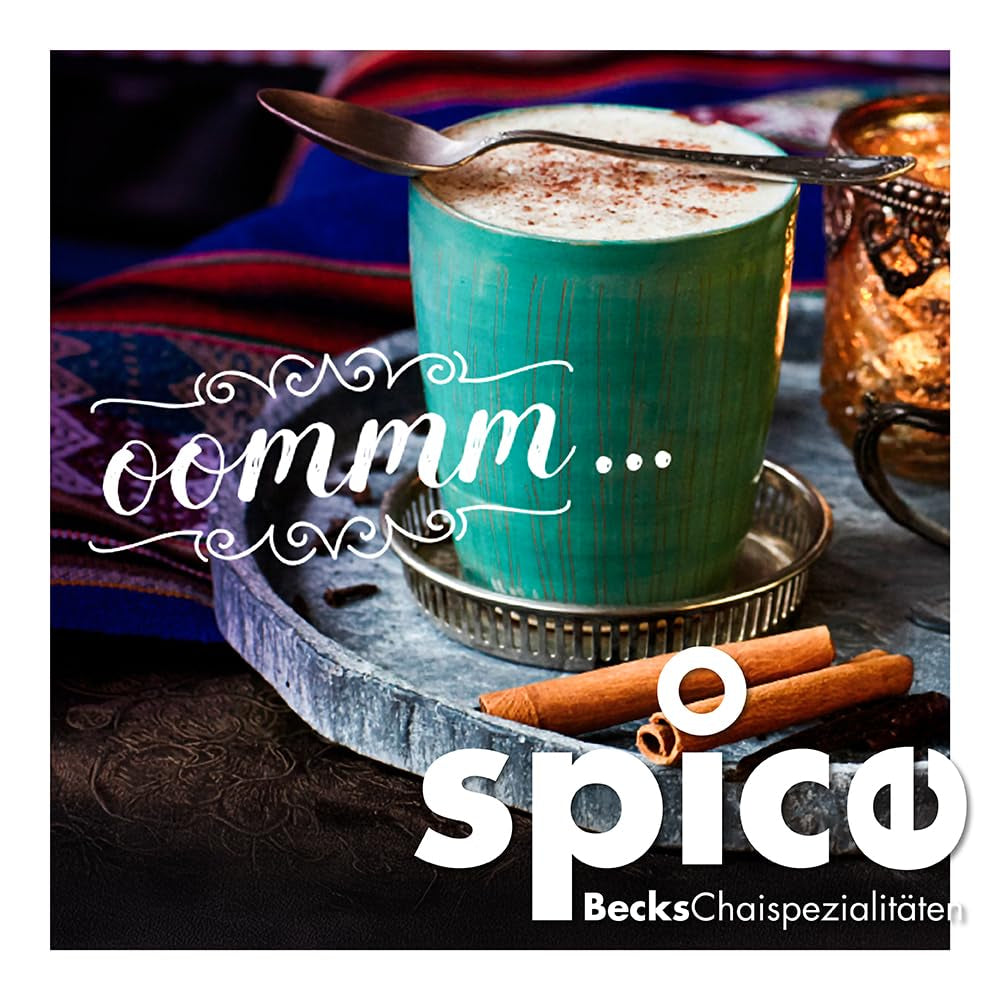 Becks Cocoa Om Masala Chai Tea Bio - Tè nero indiano con spezie tradizionali come cannella, cardamomo e zenzero - Perfetto per Chai Latte, 300g
