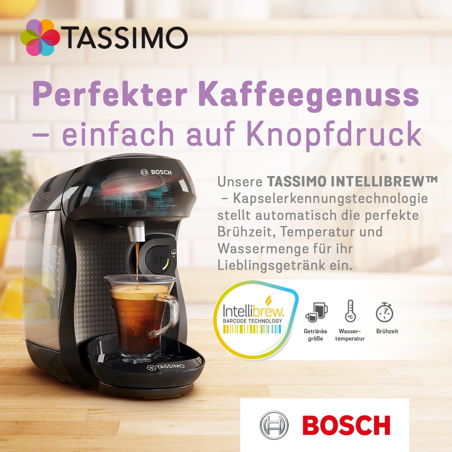 Tassimo Kapseln Cadbury Kakao, 5 x 10 blocchetti, 50 Kakaokapseln