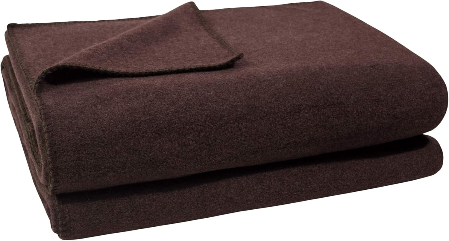 Coperta Zoeppritz colore: Rosso, Realizzata in 65% Poliestere, 35% Viscosa, Misura: 160X200 Cm, 103291-235-160X200 Zoeppritz Letti e Piumini dal 1828 880 testa di moro 110X150 Cm