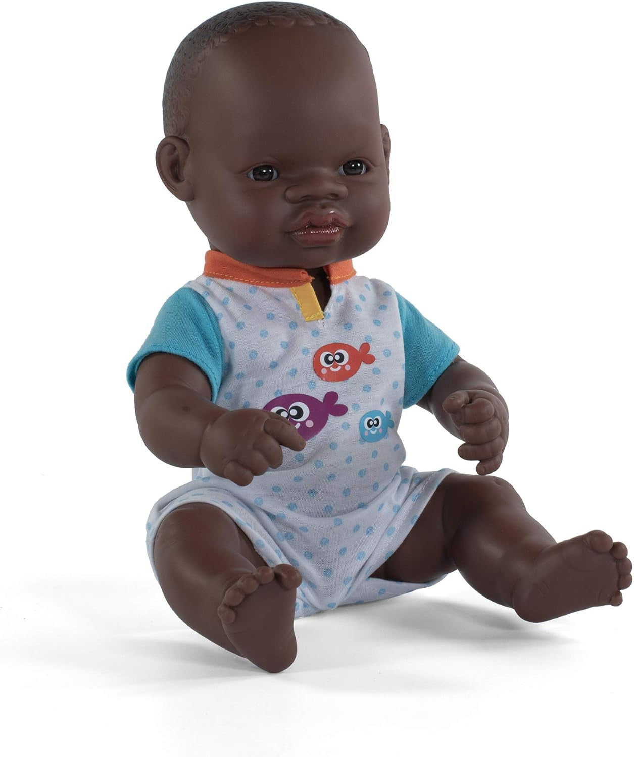 Miniland Baby Doll, bambino africano, 32 cm, anatomicamente corretto