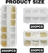 3400 Stück Goldene Und Silberne Sternperlen, Goldene Nagelanhänger, Zubehör Für Nagelschmuck, Schöne Sternnagelanhänger Für Nägel,Nail Art Strass