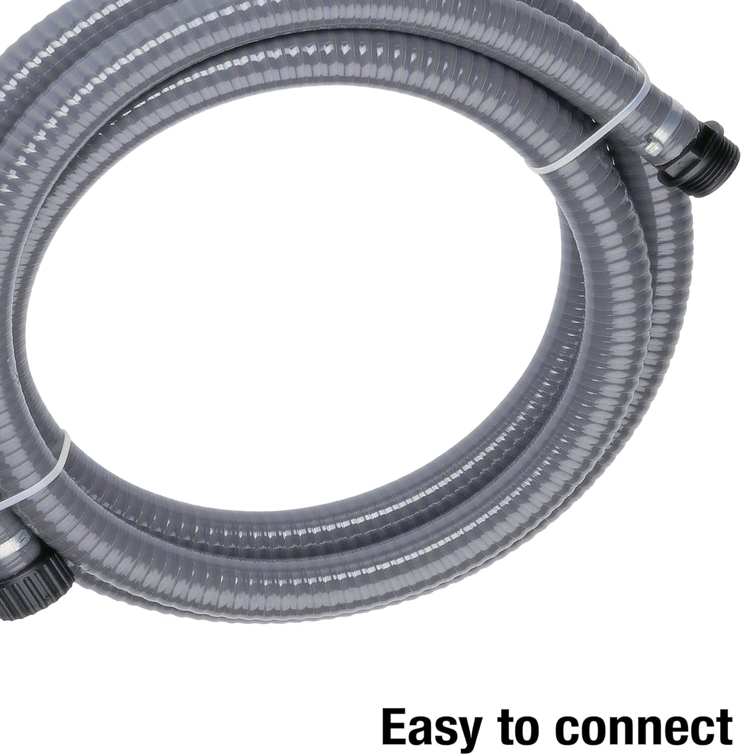 Tubo di aspirazione Gardena 3,5 m: robusto tubo di aspirazione per estendere il set di aspirazione, diametro 25 mm, resistente al vuoto e pronto per il collegamento (1412-20)