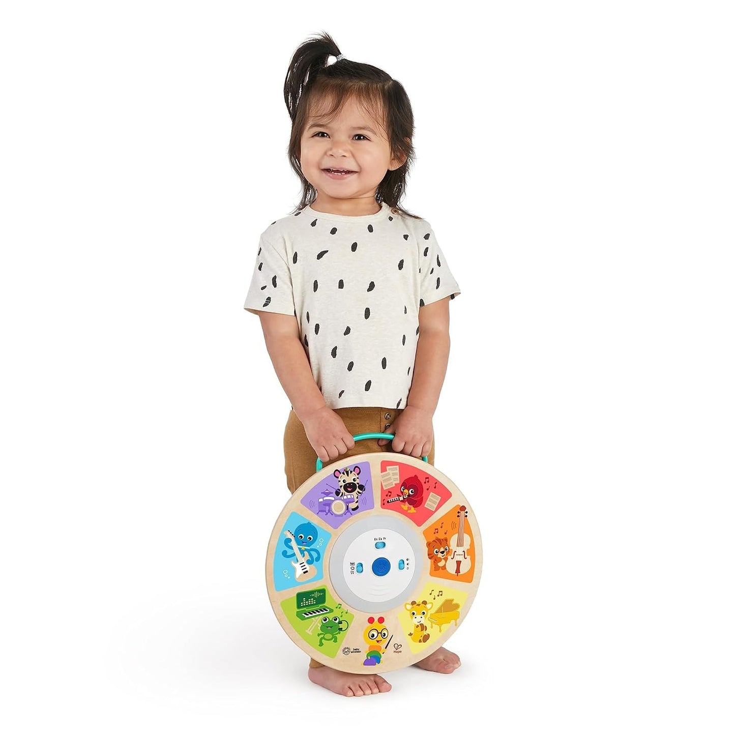 Baby Einstein, Hape, Cal's Smart Sounds Symphony Magic Touch Gioco di attività elettronico in legno in 3 lingue (inglese, francese e spagnolo), 3 modalità, dai 6 mesi Giocattoli per bambini Naty Shop