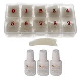 Sun Garden Nails Tipbox 500 punte incl. 3 Tips Colla Tips Nail Tips Colla - Unghie da modellare