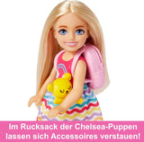 Barbie Chelsea Doll e accessori Set da viaggio per cuccioli da 6 pezzi, inclusa gabbia per cani HJY17